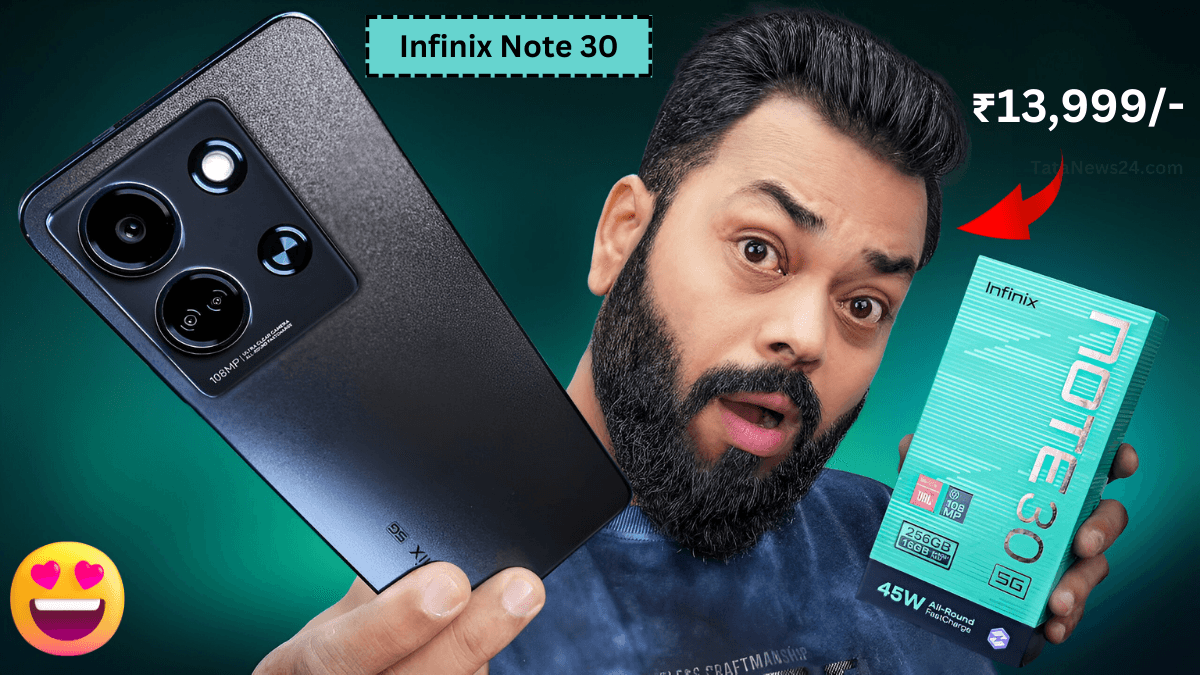 Infinix Note 30 108 MP Camera और 5000 mAh बैटरी के साथ Best 5G स्मार्टफोन सिर्फ ₹13,999 में