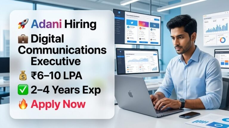 Adani Hiring Digital Communications Executive