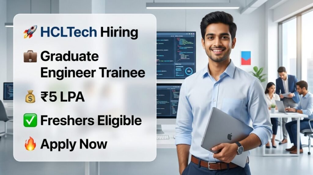 HCLTech Hiring Graduate Engineer Trainee
